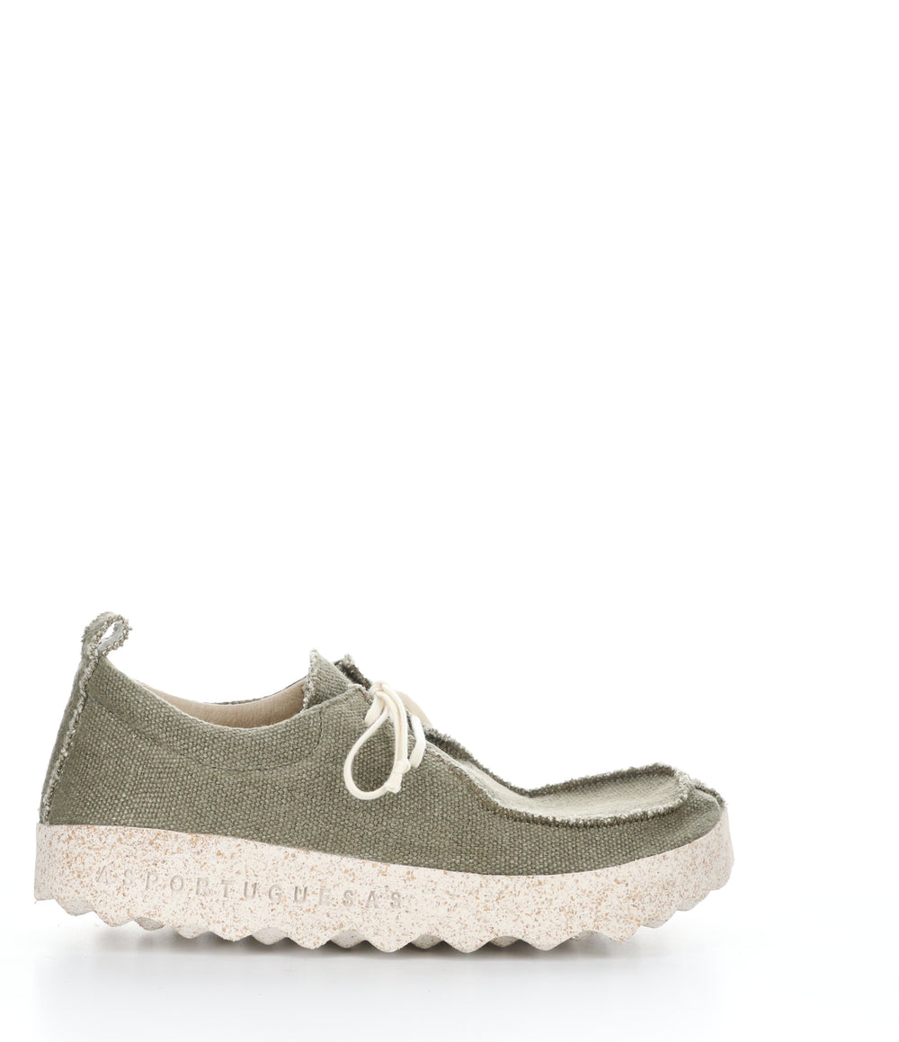 CHAT047ASPM MIL GREEN/NAT Round Toe Shoes