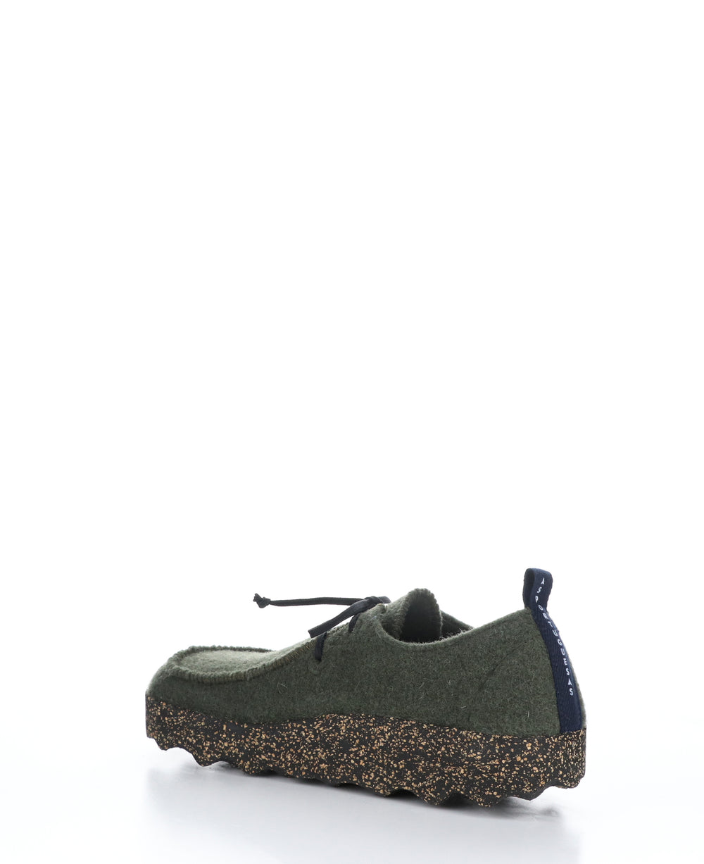 CHAT060ASPM Military Green Round Toe Shoes