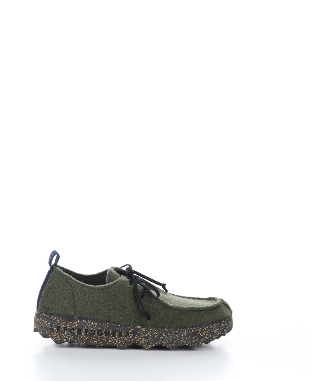 CHAT063ASP Military Green Round Toe Shoes
