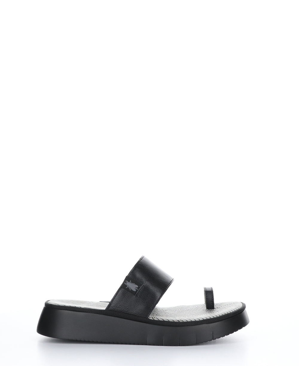 CHEV316FLY Mousse Black Strappy Sandals