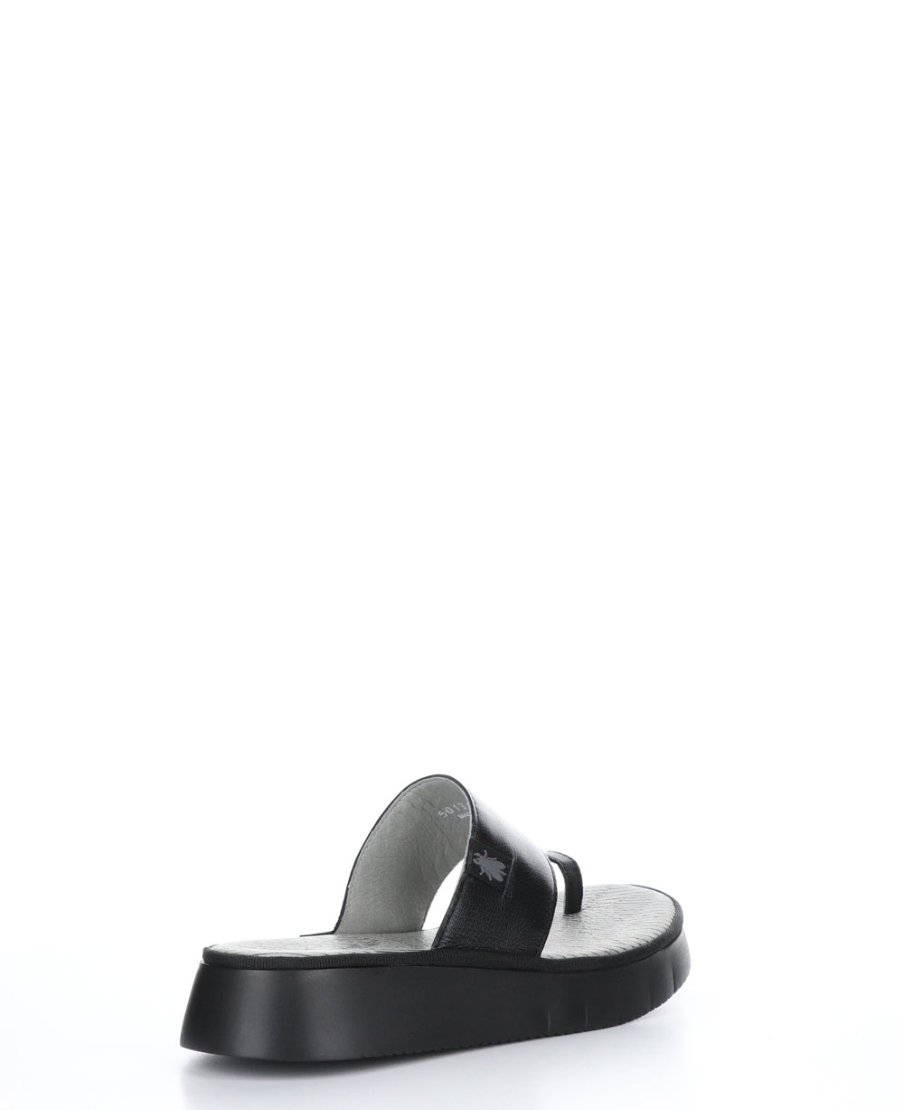 CHEV316FLY Mousse Black Strappy Sandals