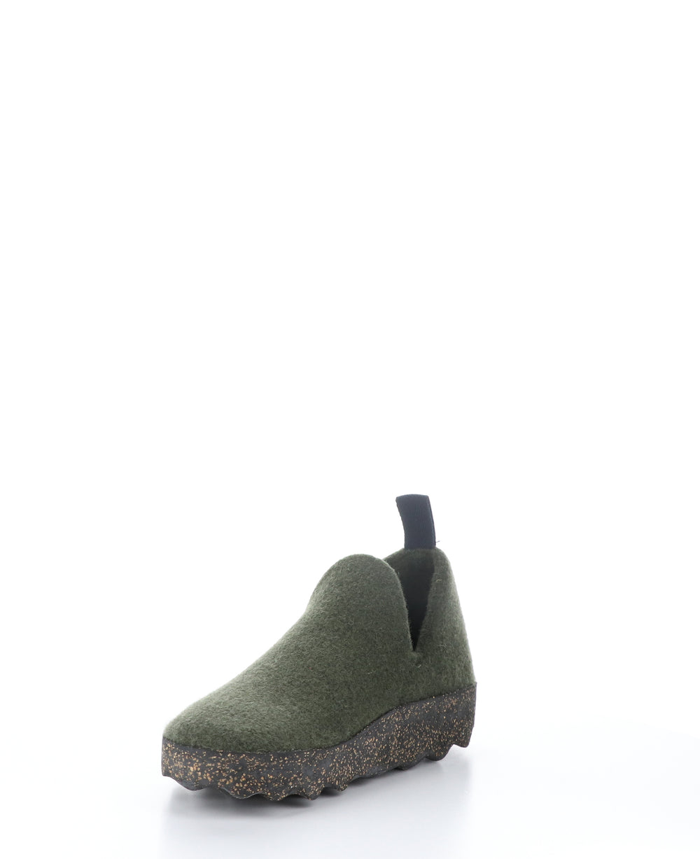 CITY Military Green Round Toe Shoes