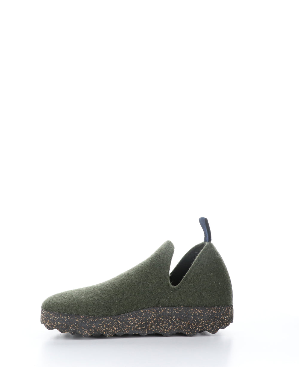 CITY Military Green Round Toe Shoes