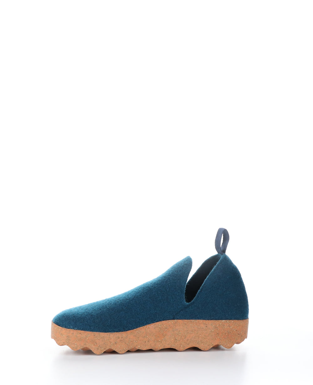 CITY Peacock Blue Round Toe Shoes
