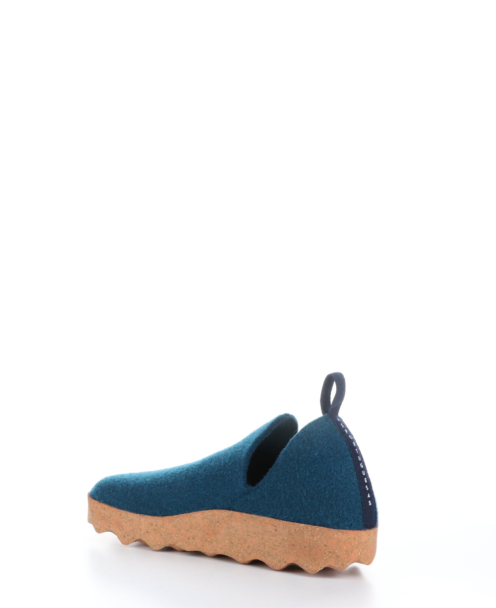 CITY Peacock Blue Round Toe Shoes