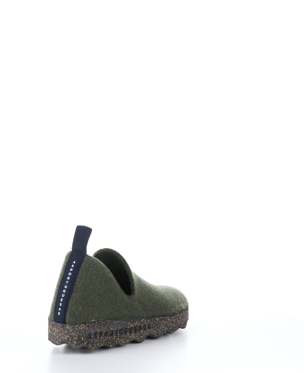 CITYM Military Green Round Toe Shoes