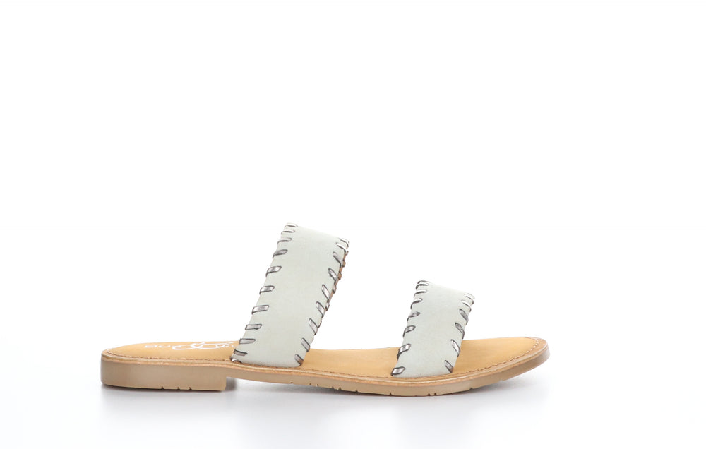 CLARA Beige Flat Sandals