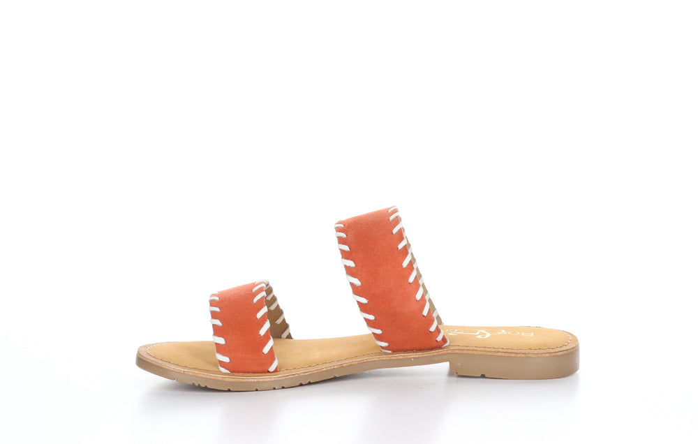 CLARA Tangerine Flat Sandals
