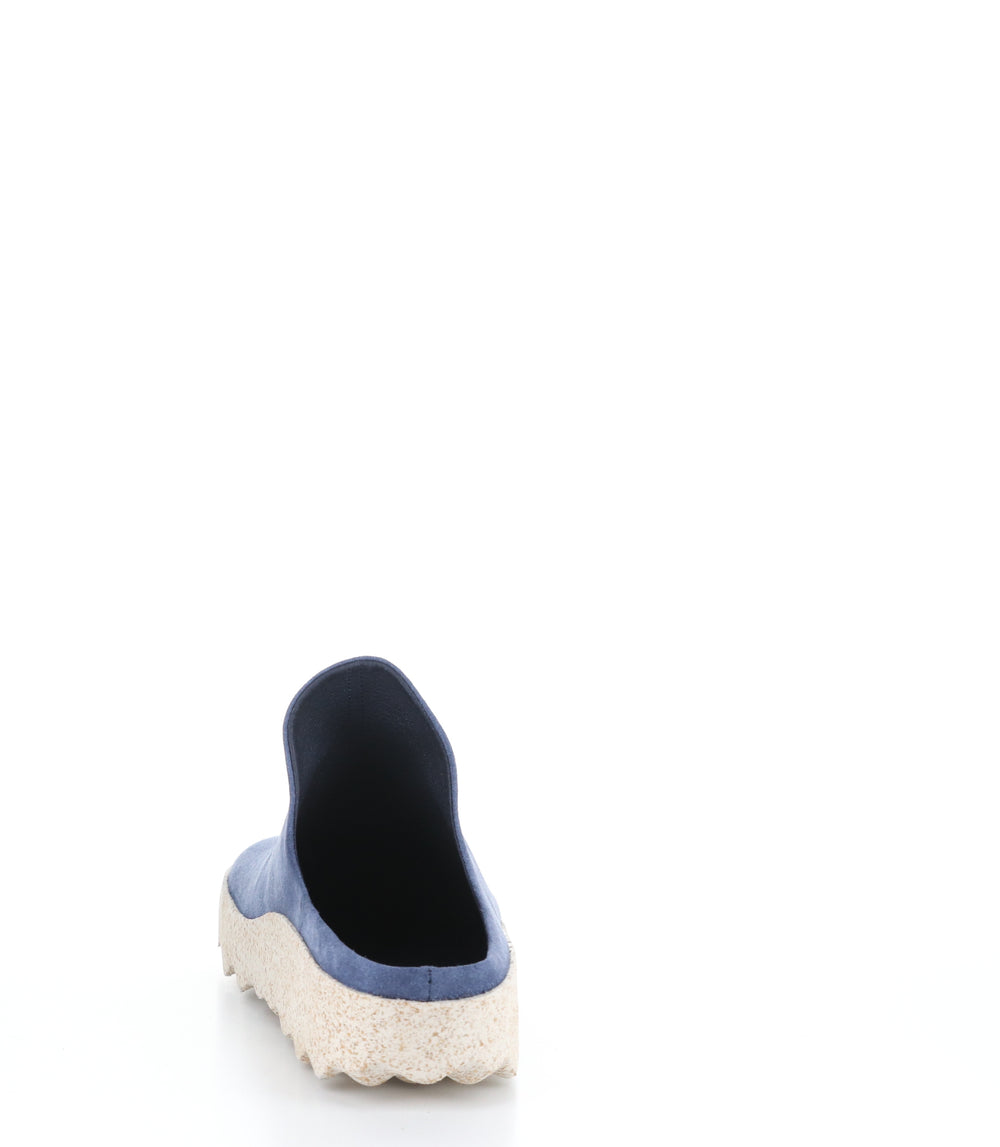 CLAY127ASPM NAVY/NATURAL Round Toe Shoes