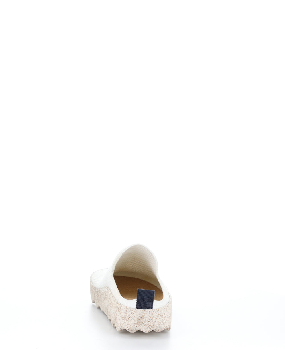 CLOG102ASP WHITE/NATURAL Slip-on Shoes