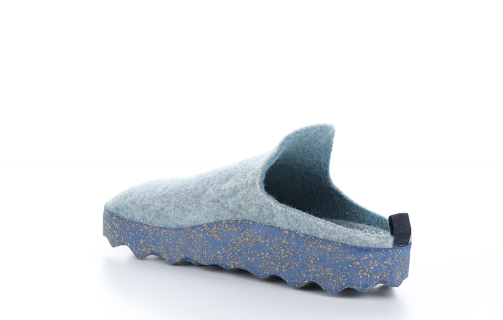 COME023ASP Emerald Blue Round Toe Shoes