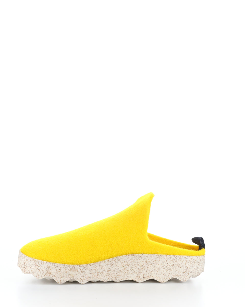 COME023ASP Yellow Slip-on Mules
