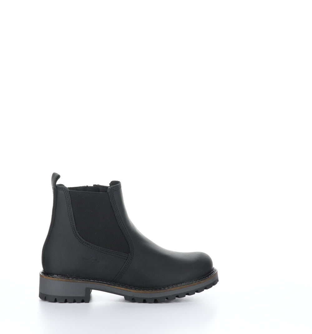 CORRA Black Zip Up Ankle Boots