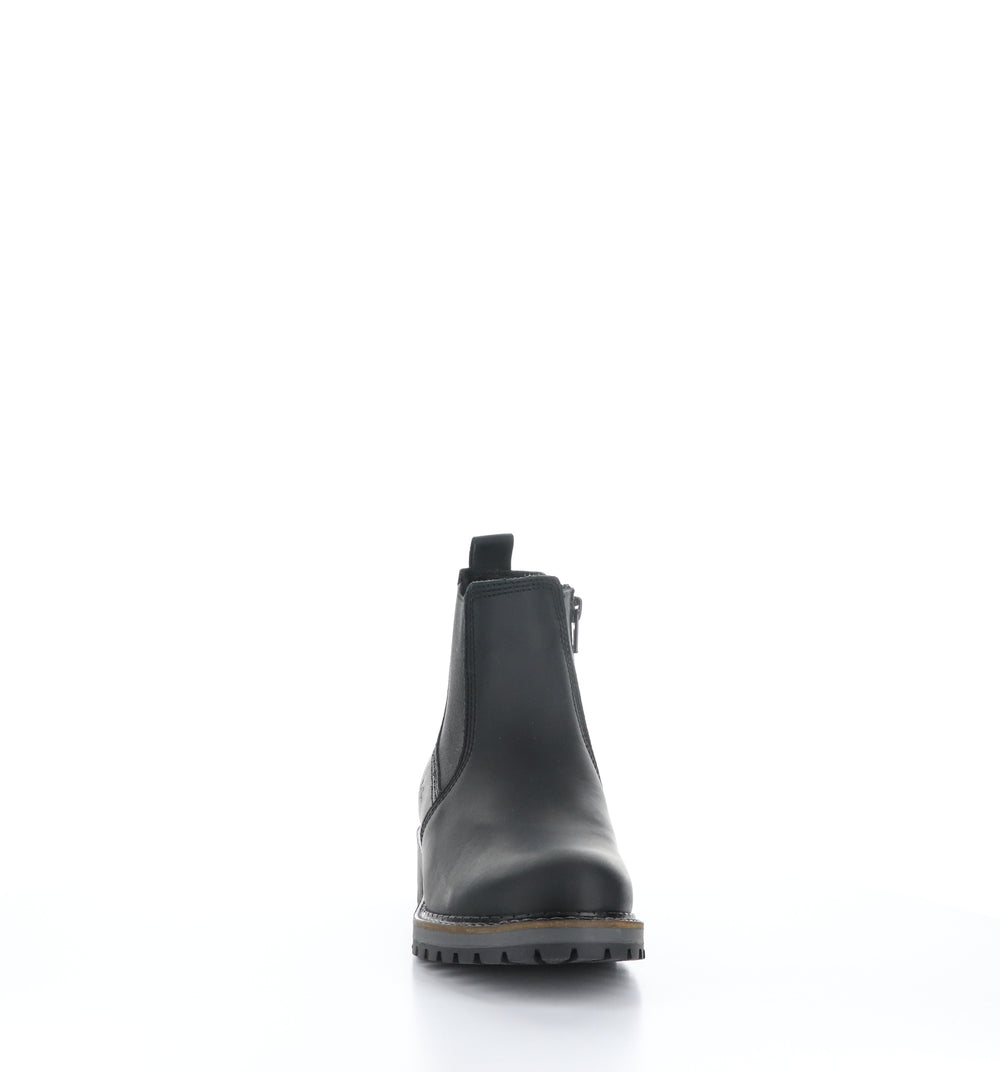 CORRA Black Zip Up Ankle Boots