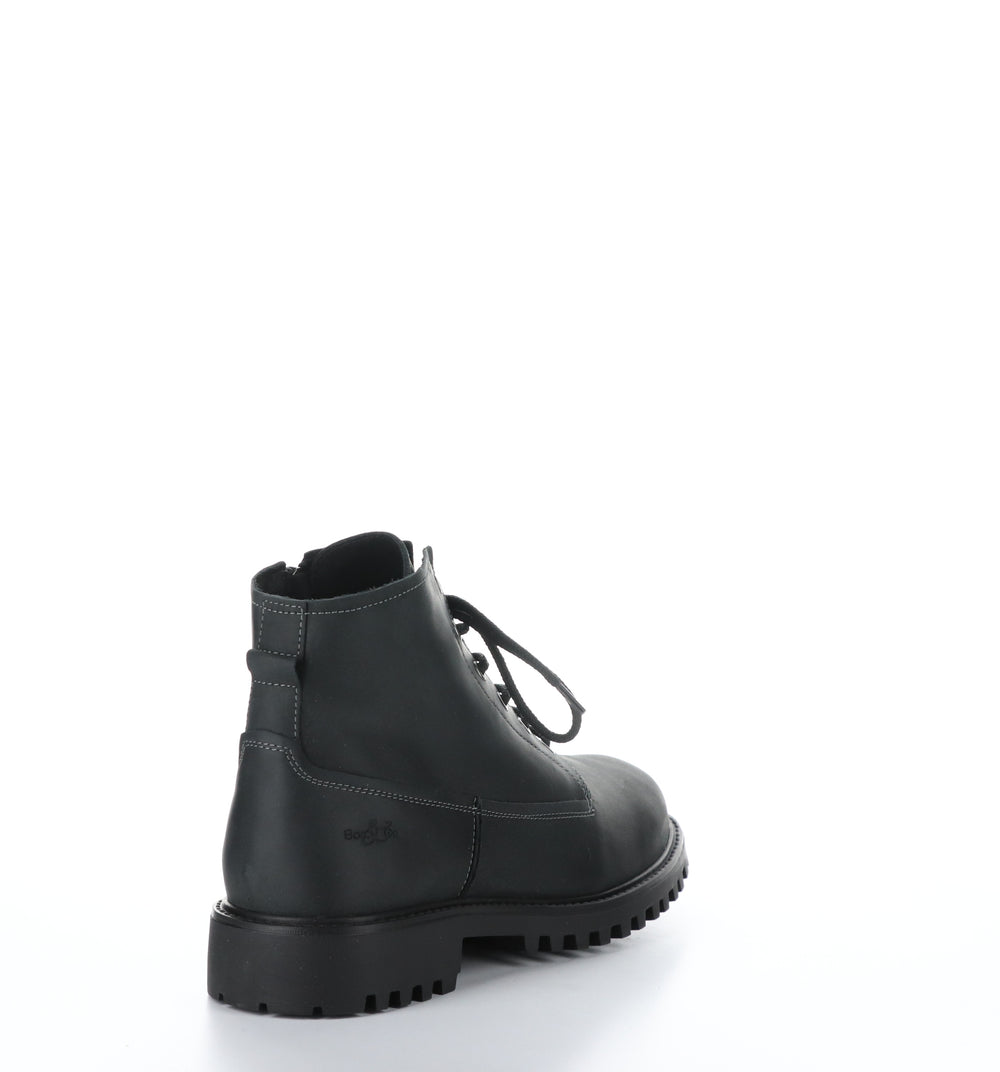 DASH Black Zip Up Ankle Boots