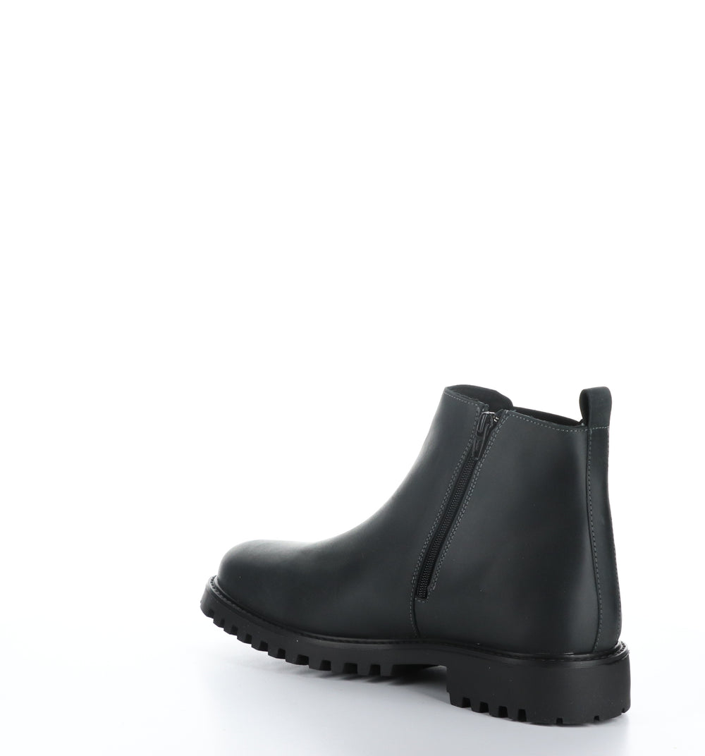 DAX Black Zip Up Ankle Boots