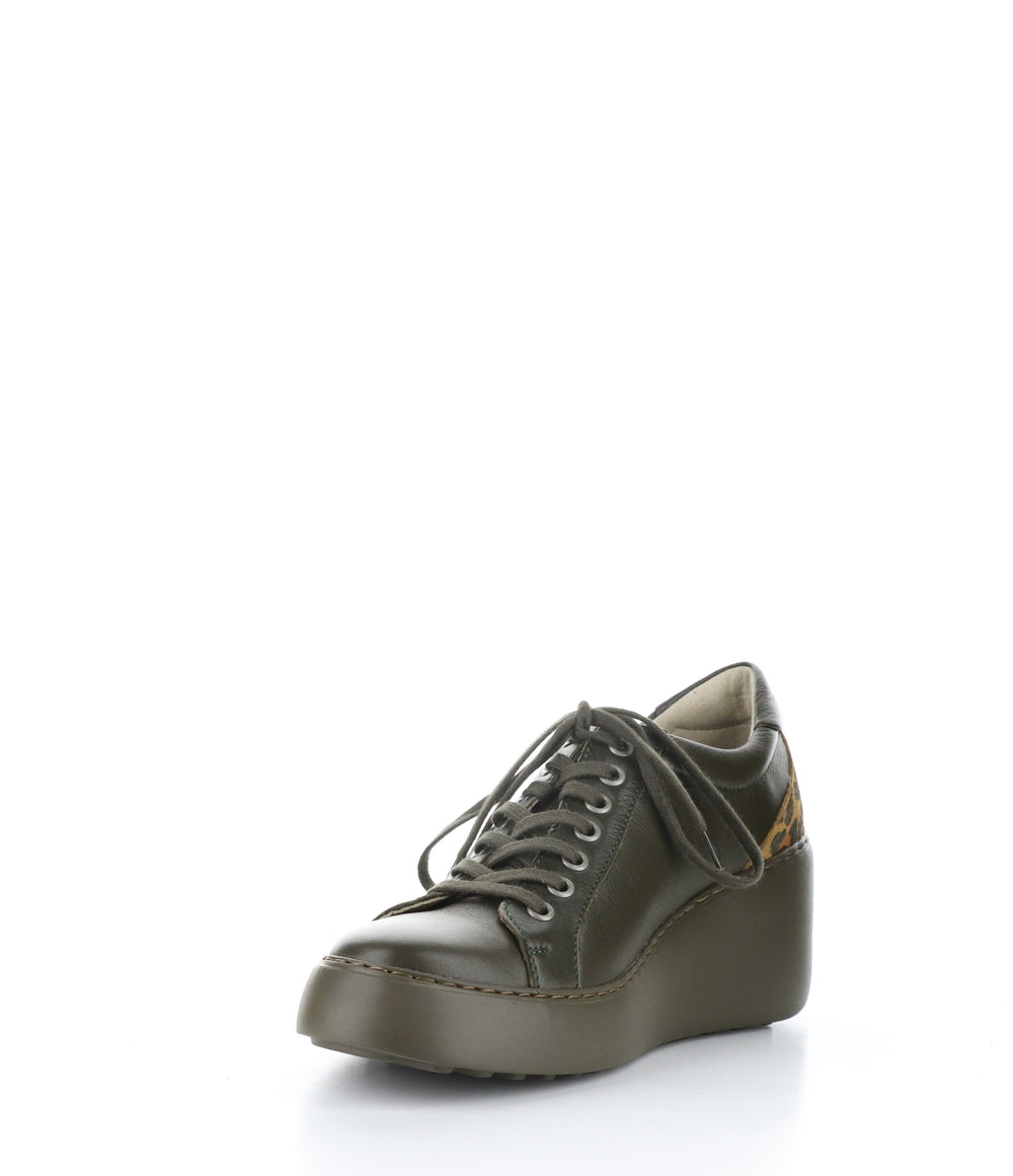 DILE450FLY 015 DK GREEN/TAN Lace-up Shoes