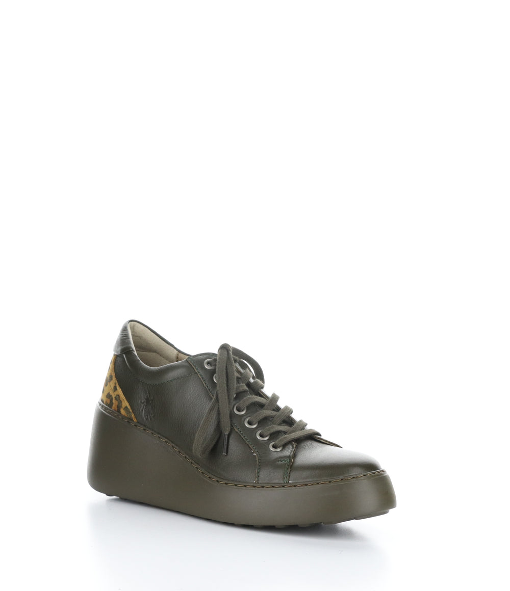 DILE450FLY 015 DK GREEN/TAN Lace-up Shoes