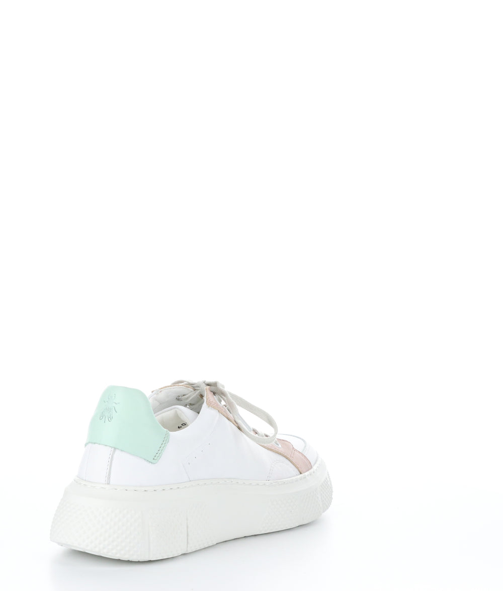 EMMY510FLY WHITE/NUDE/MINT Round Toe Shoes