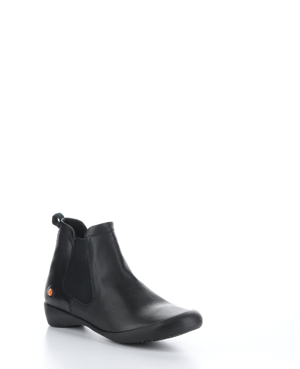 FARY630SOF Black Round Toe Ankle Boots