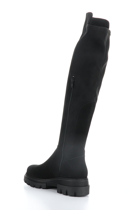 FIFTH Suede Black Elasticated Boots