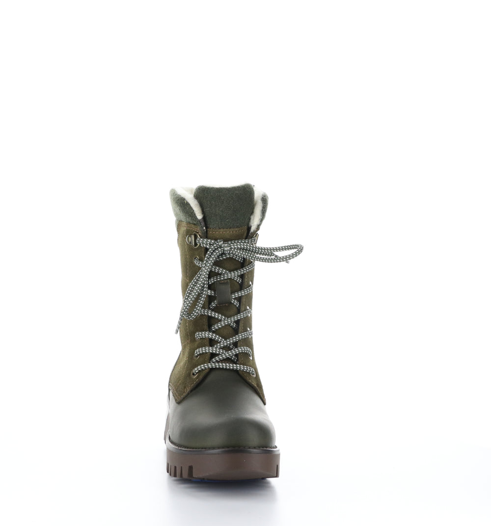 GALA PRIMA Olive Zip Up Boots