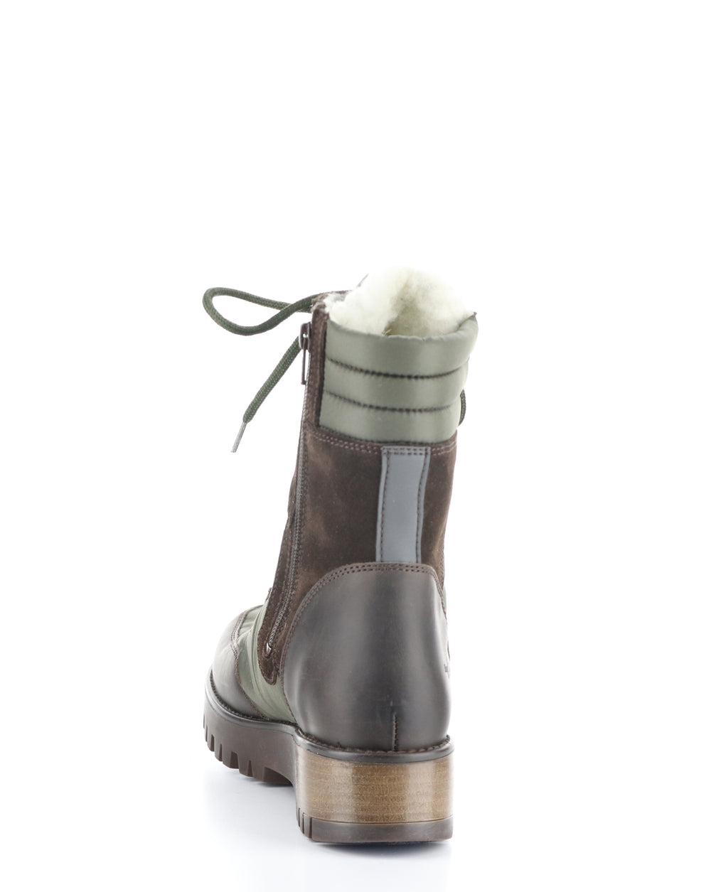 GREER PRIMA DK BROWN/OLIVE Round Toe Boots