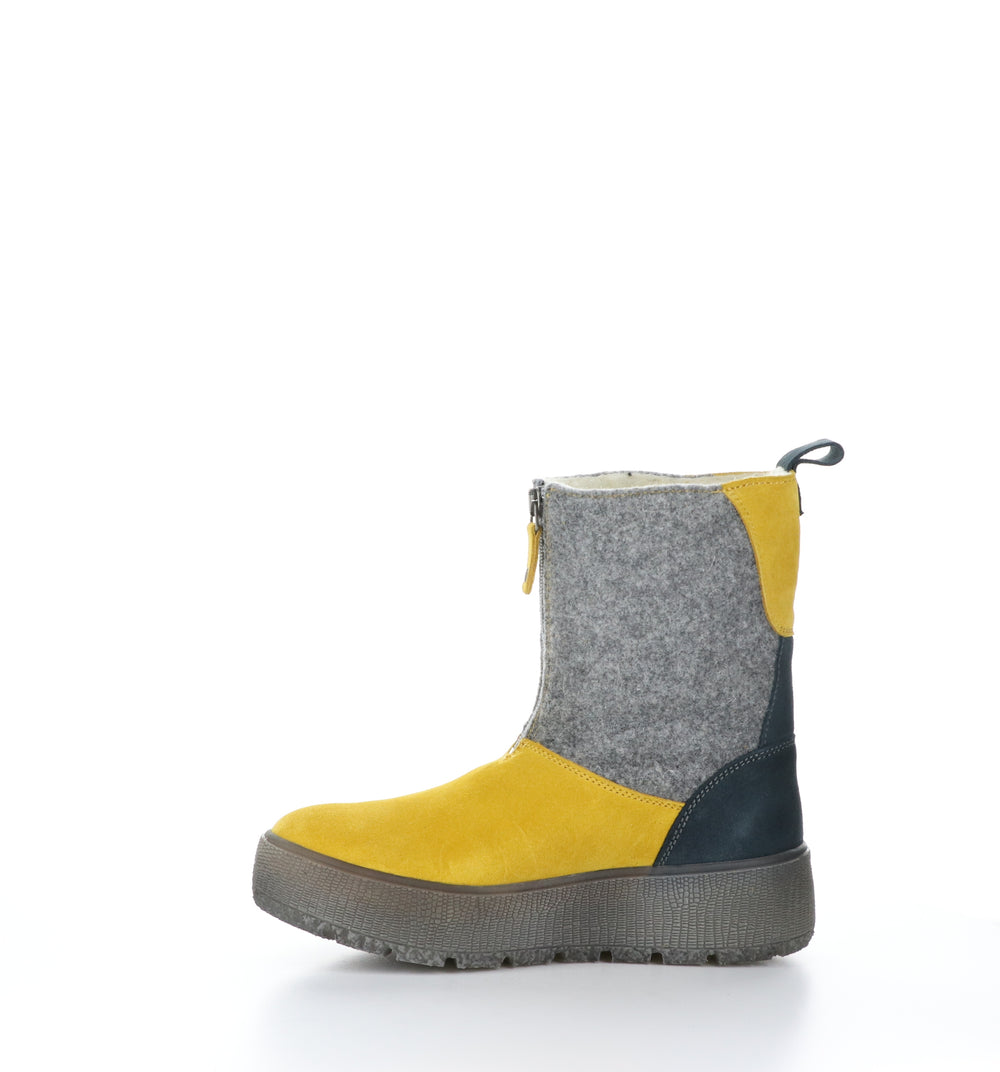 IGNITE Yellow/Grey/Petrol Zip Up Boots