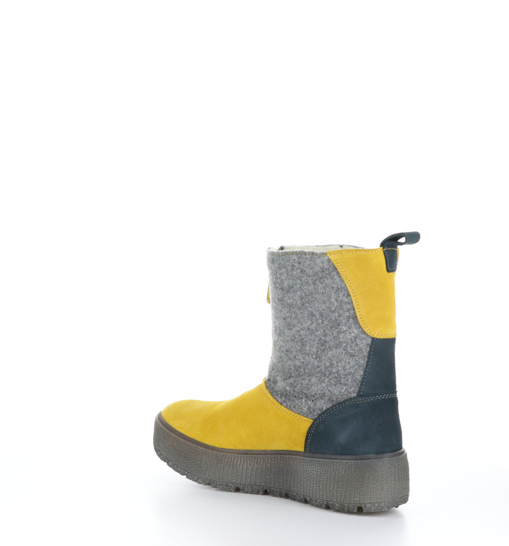 IGNITE Yellow/Grey/Petrol Zip Up Boots