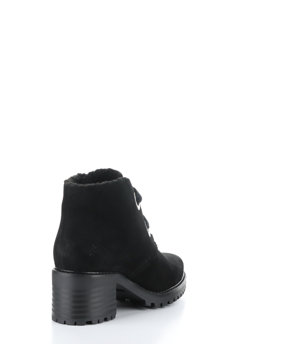 INDEX BLACK Round Toe Boots