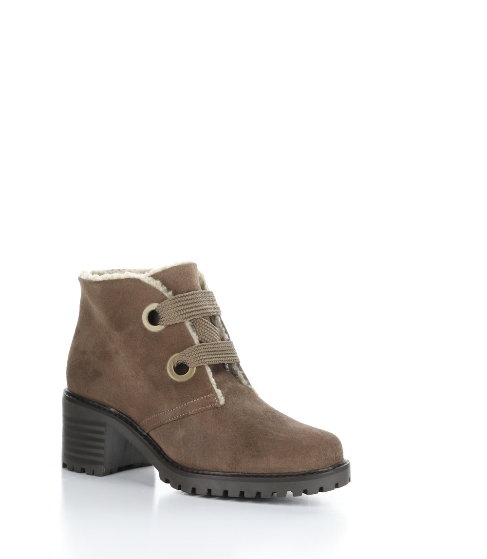INDEX TAUPE Round Toe Boots
