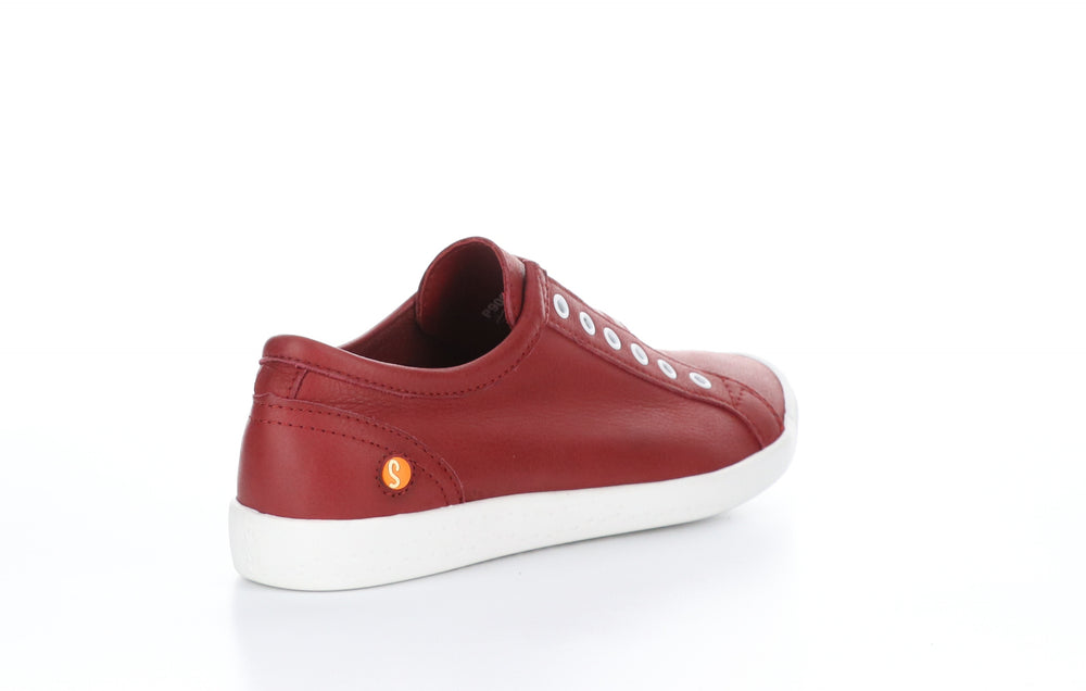 IRIT637SOF Smooth Red W/ Red Elastic Slip-on Trainers