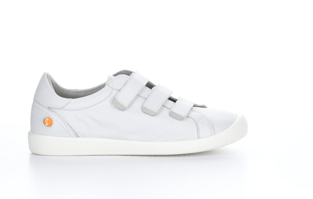 ISRA627SOF Supple White Velcro Trainers