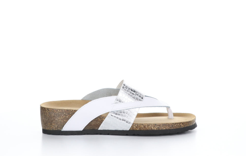 LABELLE White Thong Sandals