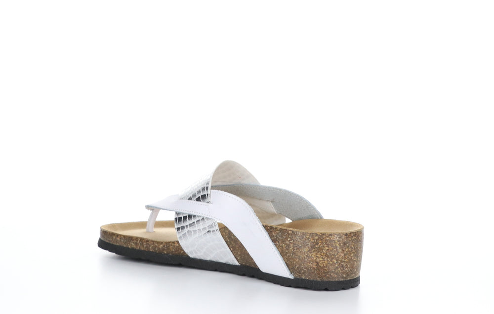 LABELLE White Thong Sandals