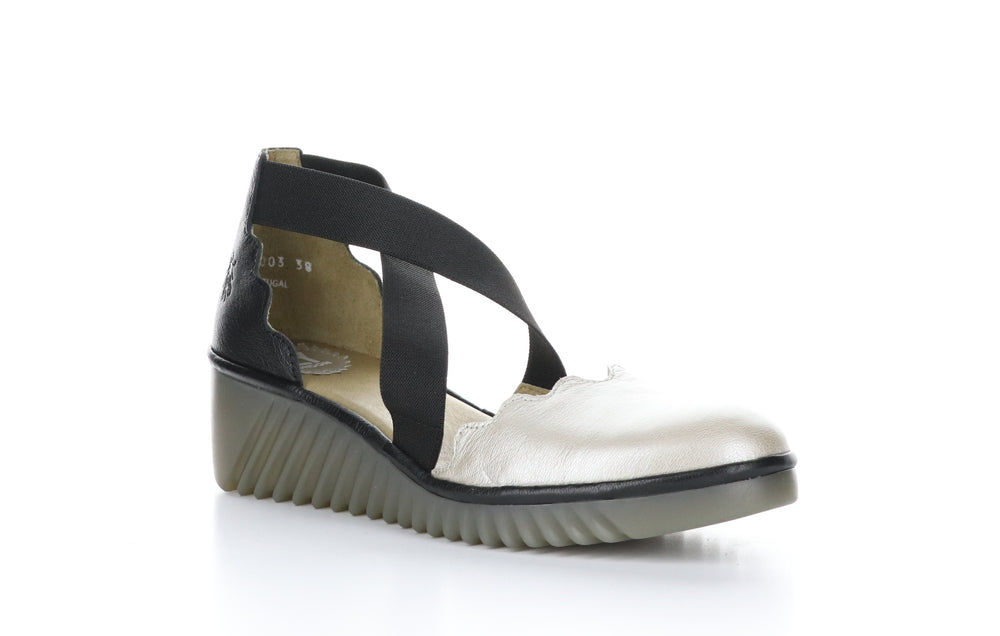 LAGO292FLY Borgogna/Mousse Silver/Black Crossover Sandals