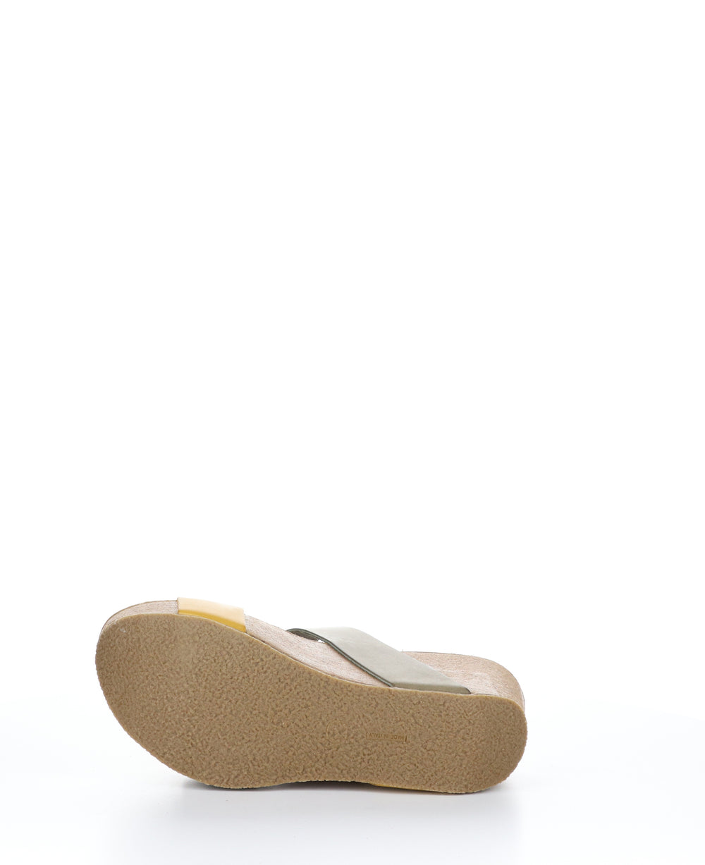 LAWT FANGO TAUPE/YELLOW Wedge Sandals