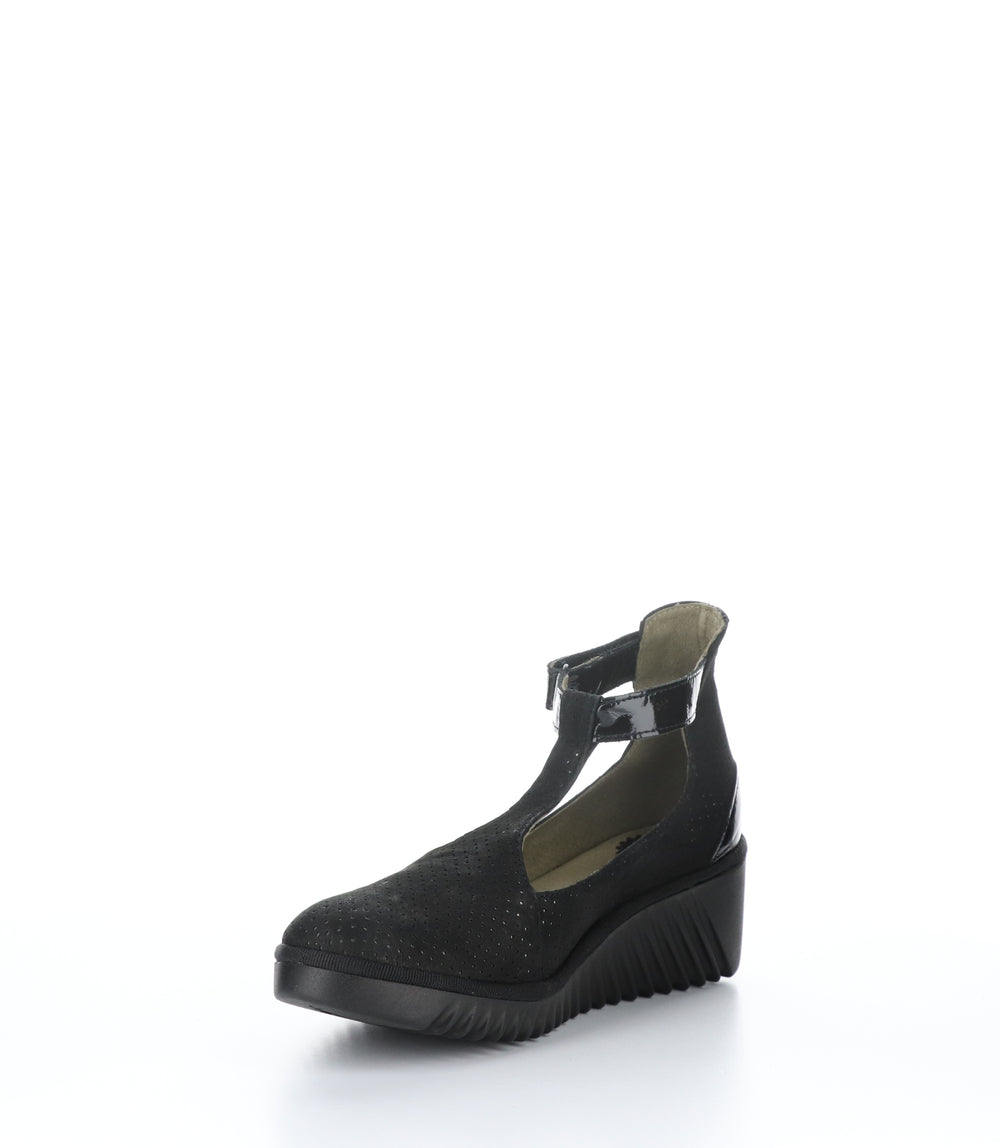 LEDA359FLY BLACK Wedge Shoes