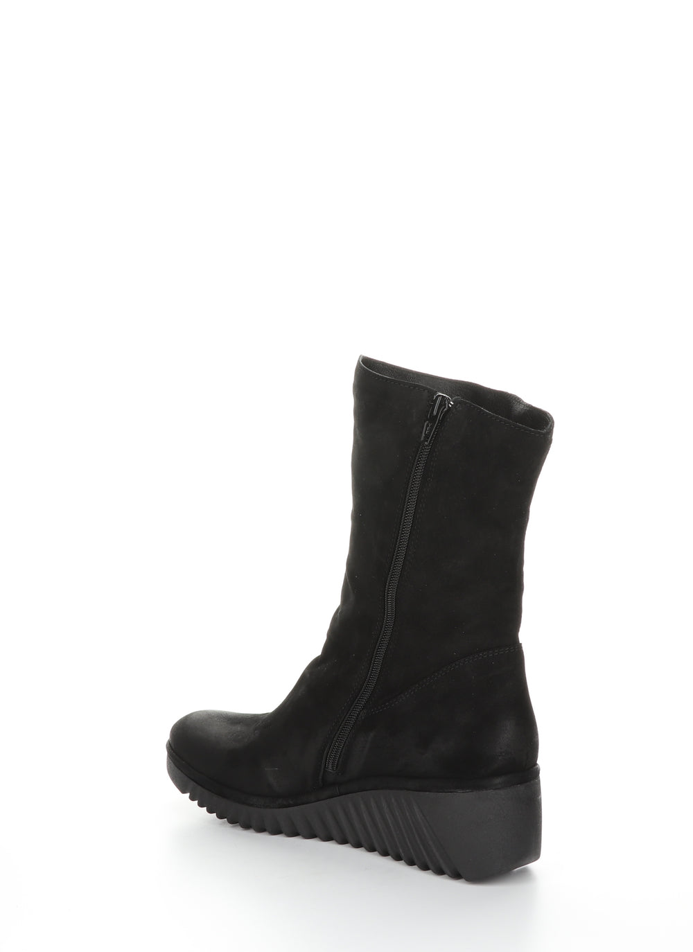 LEDE228FLY Black Zip Up Boots