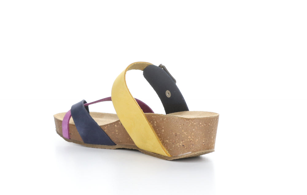LIVELY Multi Yellow Strappy Sandals