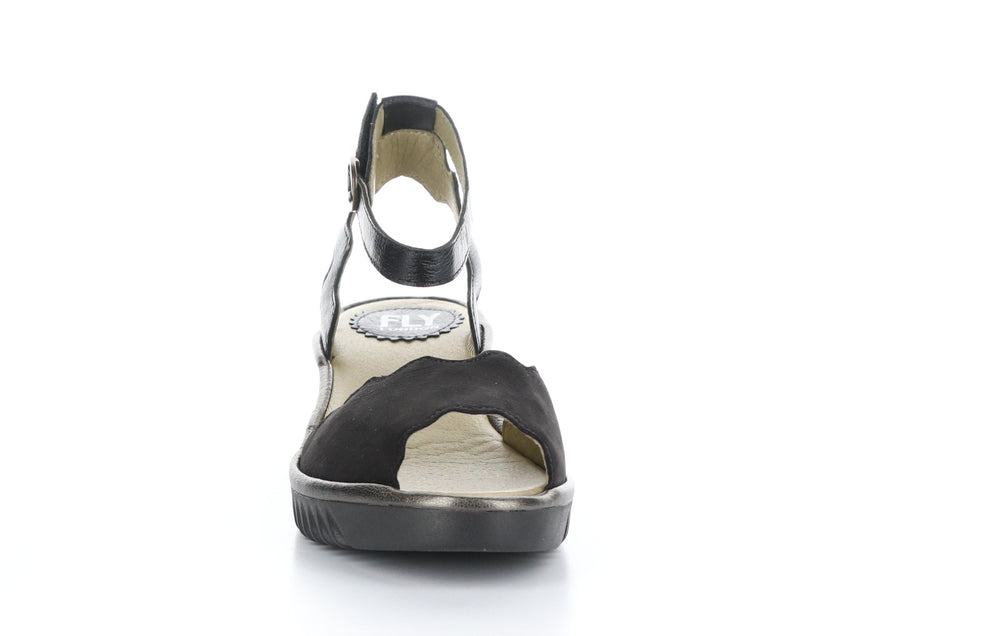 LUME319FLY Cupido/Mousse/Idra Black/Black/Bronze Ankle Strap Sandals