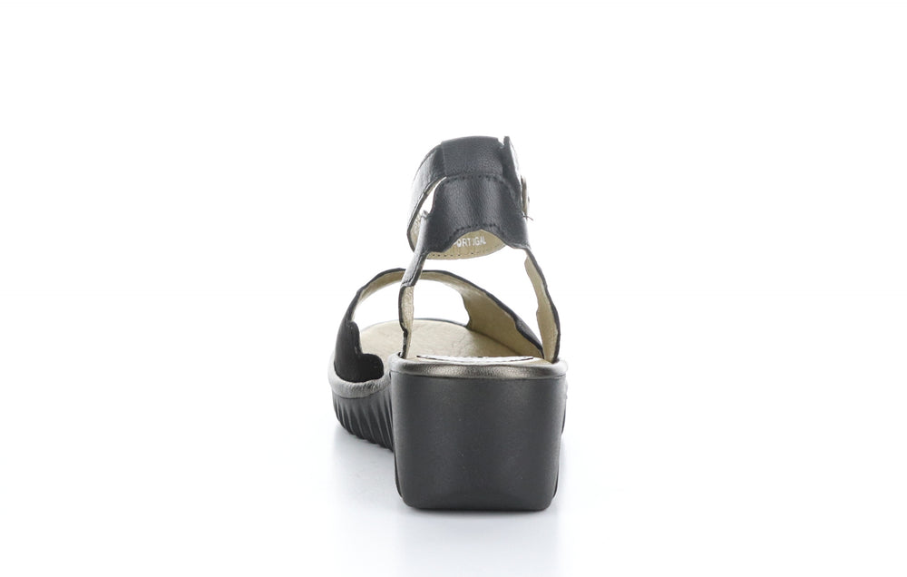 LUME319FLY Cupido/Mousse/Idra Black/Black/Bronze Ankle Strap Sandals