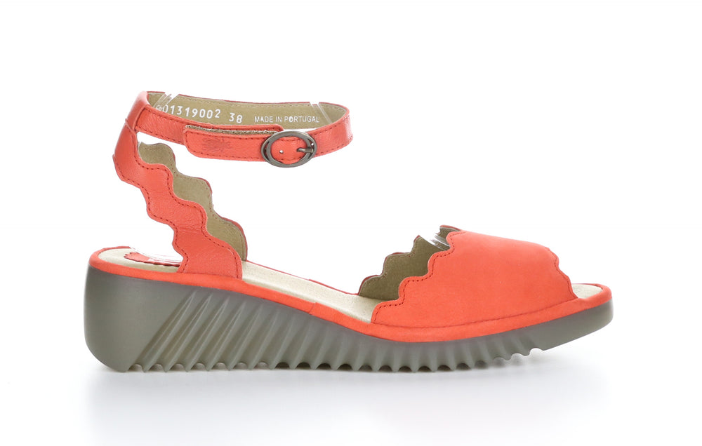 LUME319FLY Cupido/Mousse Devil Red Ankle Strap Sandals
