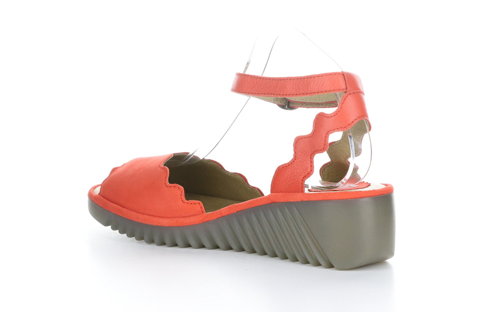 LUME319FLY Cupido/Mousse Devil Red Ankle Strap Sandals