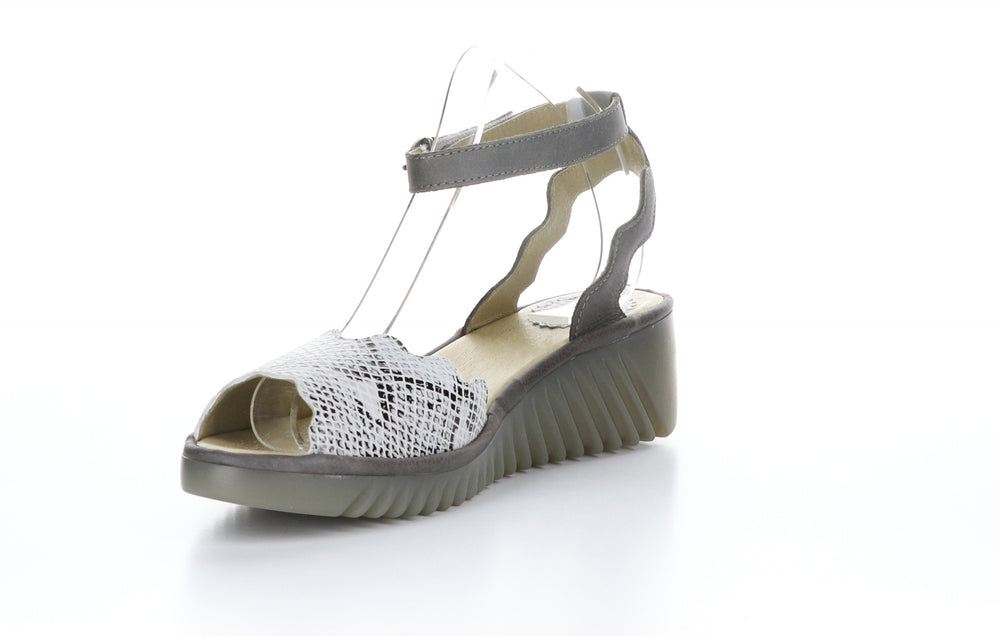 LUME319FLY Snake/Janeda Offwhite/Piombo Ankle Strap Sandals