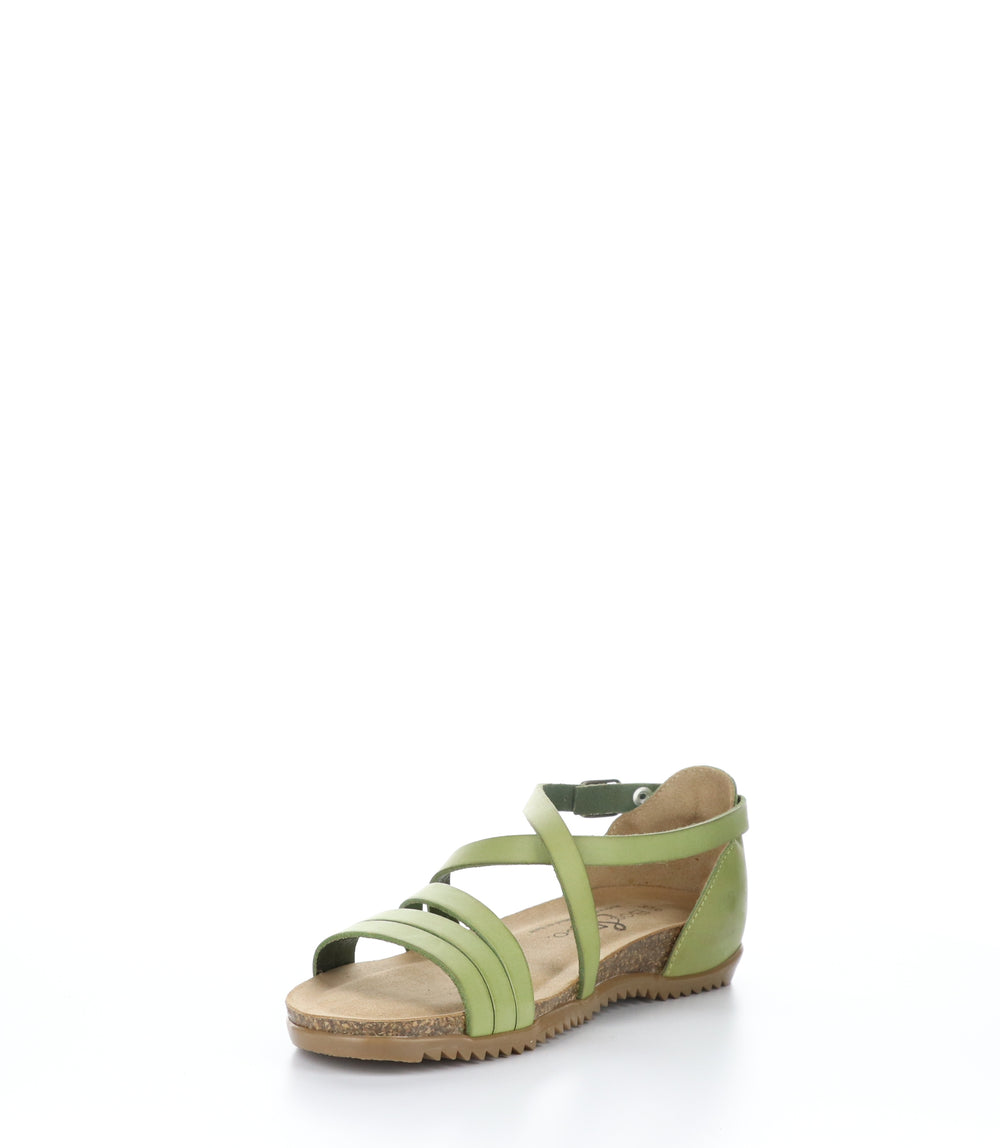 LUMIE Green Round Toe Sandals
