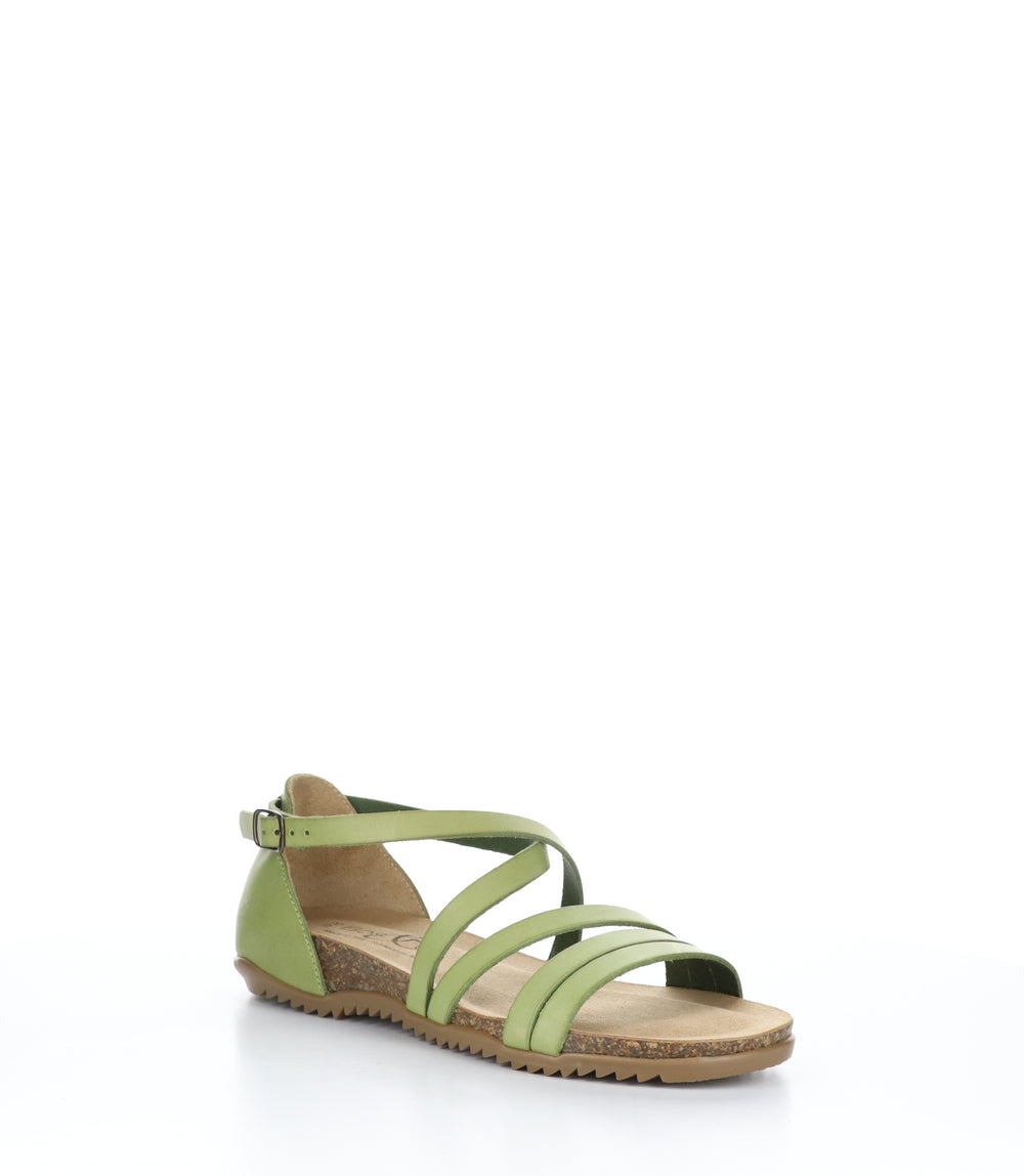 LUMIE Green Round Toe Sandals