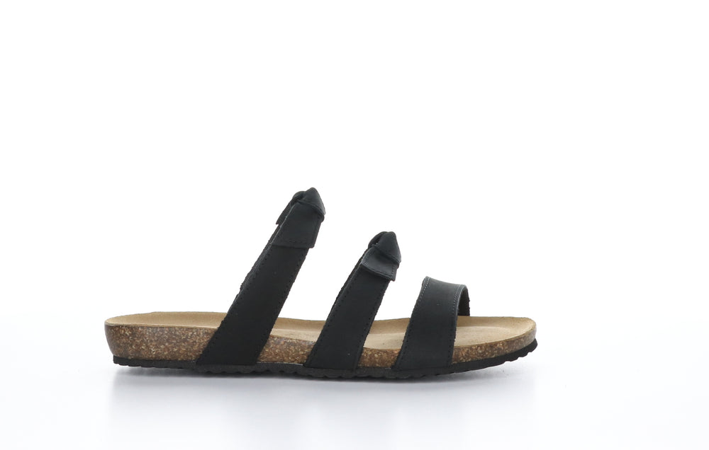 LURE Black Strappy Sandals