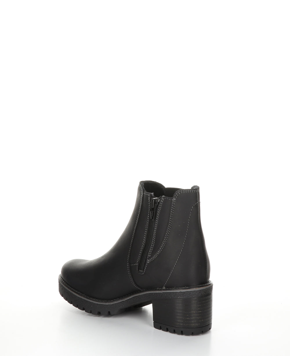 MASS Black Zip Up Ankle Boots