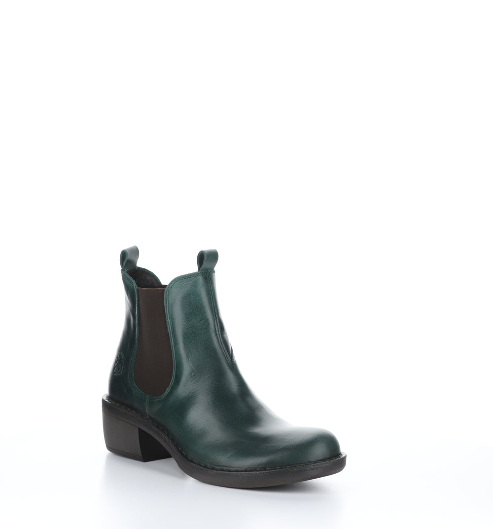 MEME030FLY Petrol Round Toe Ankle Boots